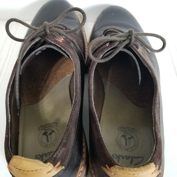 Clarks Pitney Walk Dark Brown Leather Derby Dress Shoes Men’s Size 12 main image 14